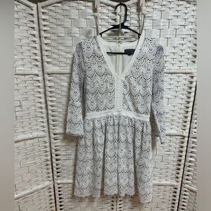 Highline Collective Scalloped‎ Hem Lace Dress
